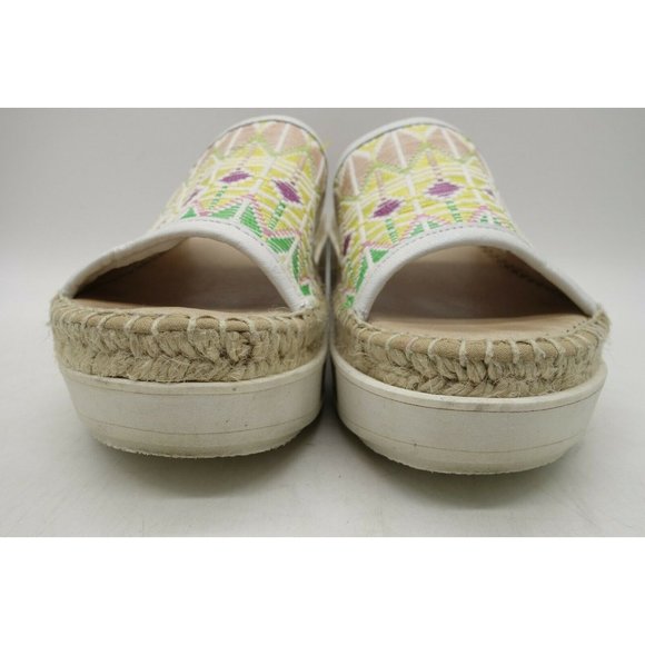 Kanna Multi-Color Slide Platform Wedge Espadrille Sandals Shoes Women's 39 / 9 - Picture 8 of 10